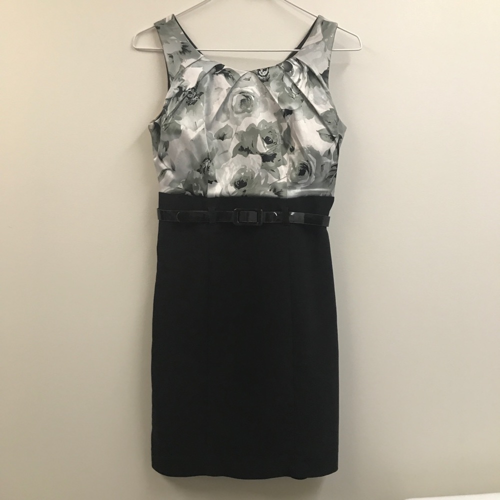 Elegant Black Floral Dress
